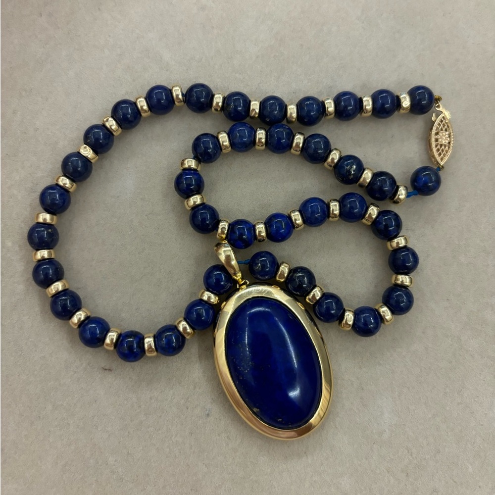 Vintage estate Lapis necklace